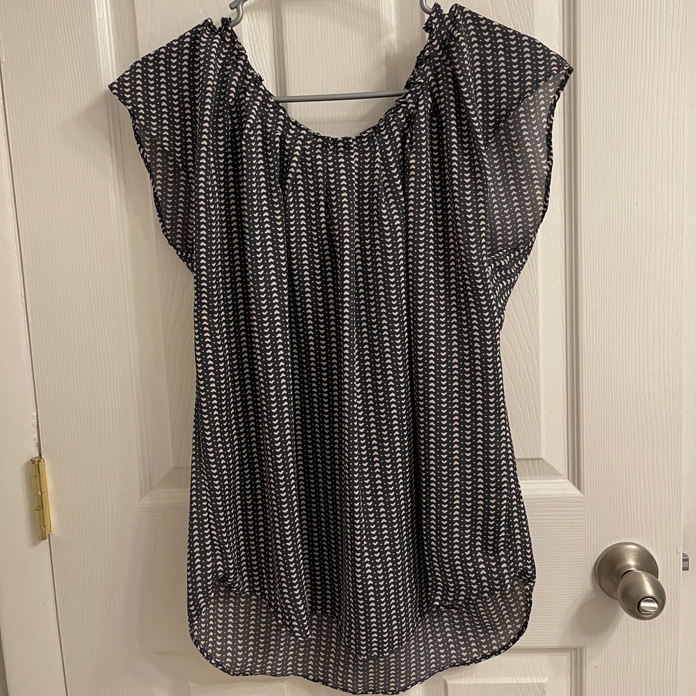 Lauren Conrad Blouse (Large)- Cute heart print